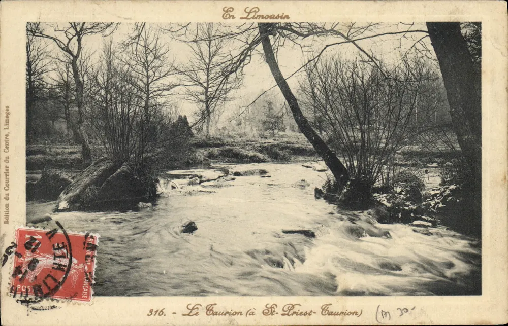 Der Caurion (bei St-Triest-Caurion) — In Limousin — Ausgabe des Courrier du Centre, Limoges, Nr. 316 - Vorderseite