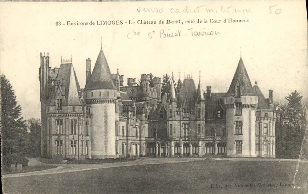 Schloss Bort — Umgebung von Limoges — Éd. des Nouvelles Galeries, Limoges - Vorderseite