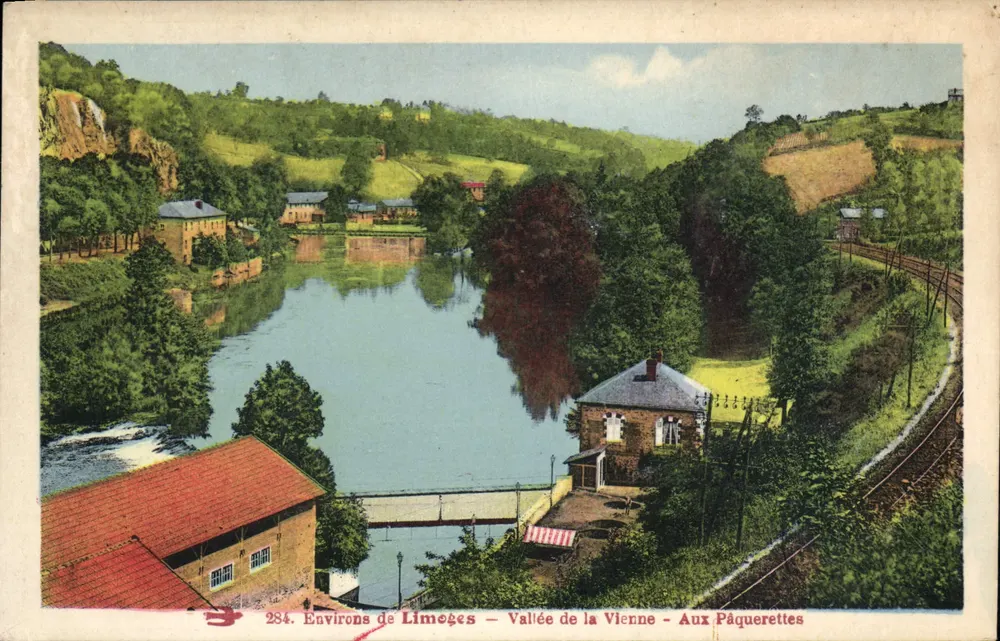 Umgebung von Limegèces — Tal der Vienne — Aux Pâquerettes — n°284 - Vorderseite