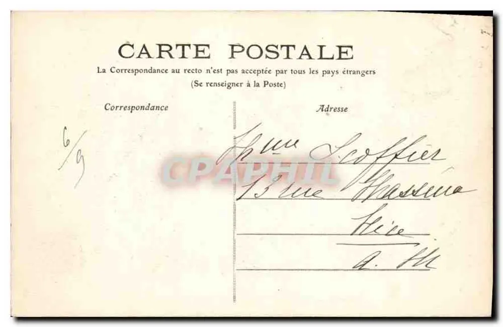 Arredores de LIMOGES — 155 — Castelo de BORD (fachada L.) — M.T. I.L. - Verso