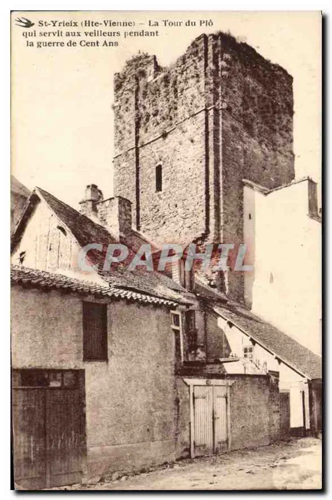 St-Yrieix (Hte-Vienne) — Die Turm des Piô, der während des Hundertjährigen Krieges als Wachturm diente - Vorderseite