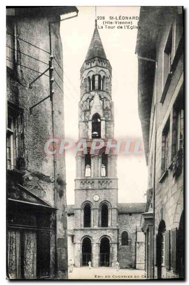 St-Léonard (Hte-Vienne) — Ansicht der Kirchturms — Verlag Coudhieux du Centre, L. Moret - Vorderseite
