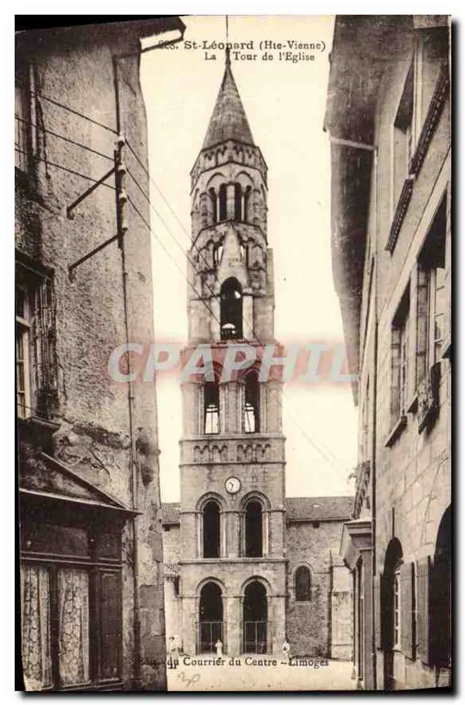 Saint-Léonard (Haute-Vienne) — Turm der Kirche — Éd. du Courrier du Centre - Limoges - Vorderseite
