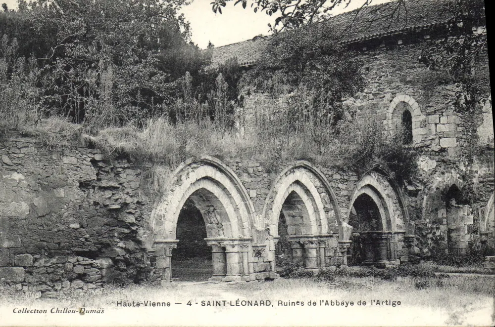 Saint-Léonard — Ruinen der Abtei l'Artige — Sammlung Chllou-Dumás - Vorderseite