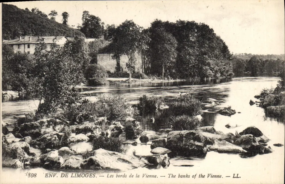Omgeving van Limoges — De oevers van de Vienne — LL. — N° 1408 - Voorkant