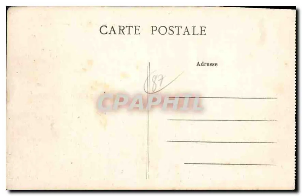 Um beijo do Limousin — cena de aldeia com igreja e ponte — editor desconhecido, n° 248 - Verso