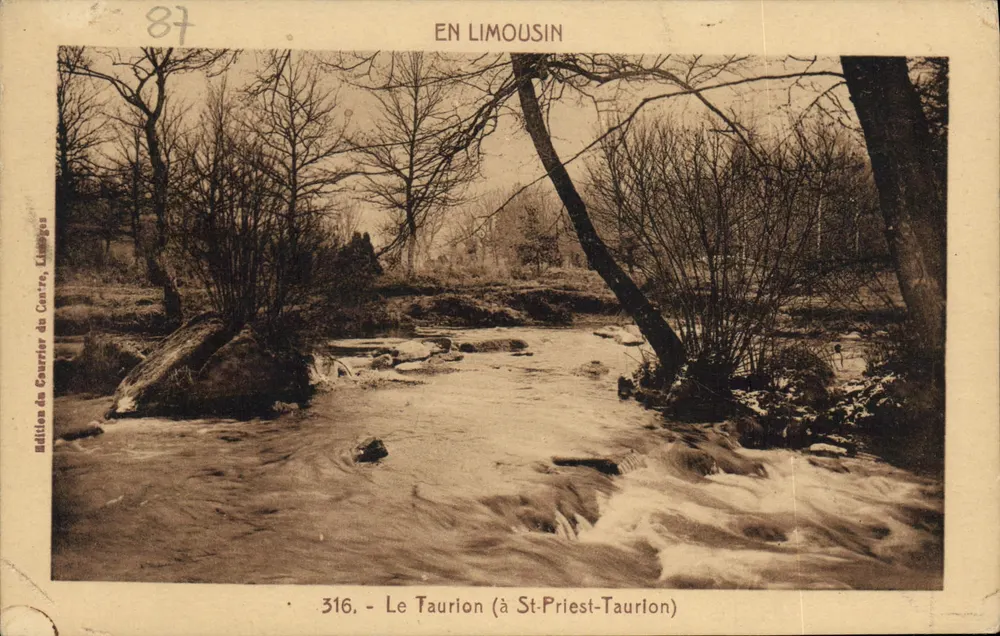 Der Taurion (bei St-Priest-Taurlon) — Limousin — Ausgabe von Courrier du Centre, Limoges, Nr. 316 - Vorderseite