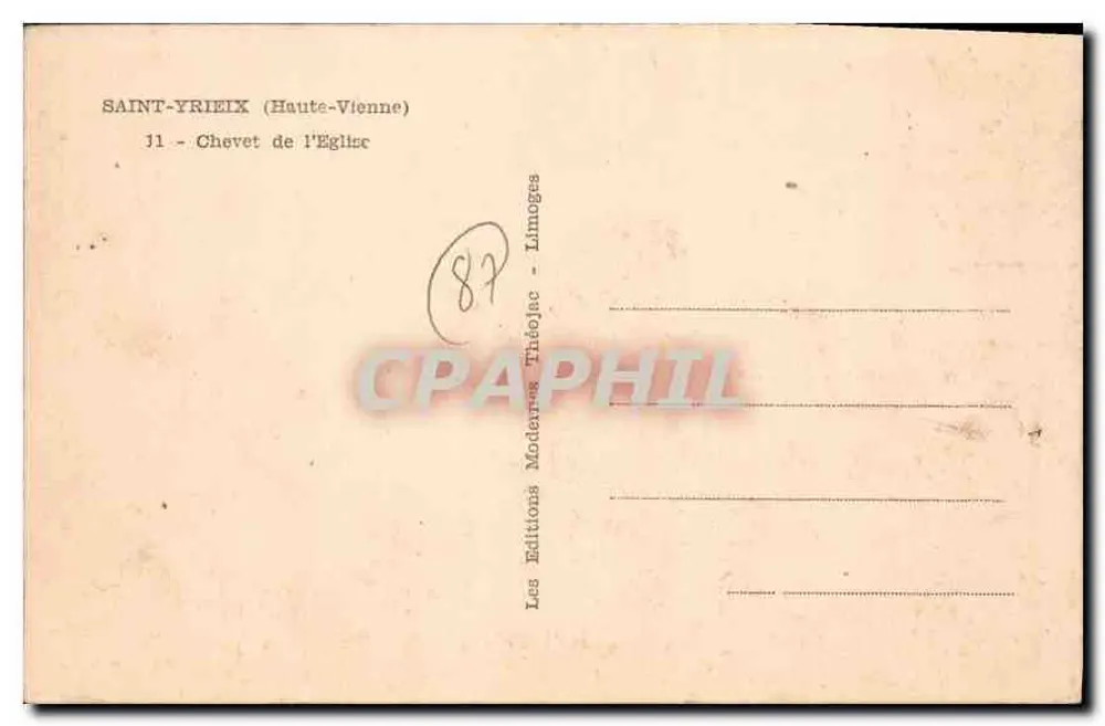 Saint-Yrieix (Haute-Vienne) — Kirchenapsis — Théojac - Rückseite