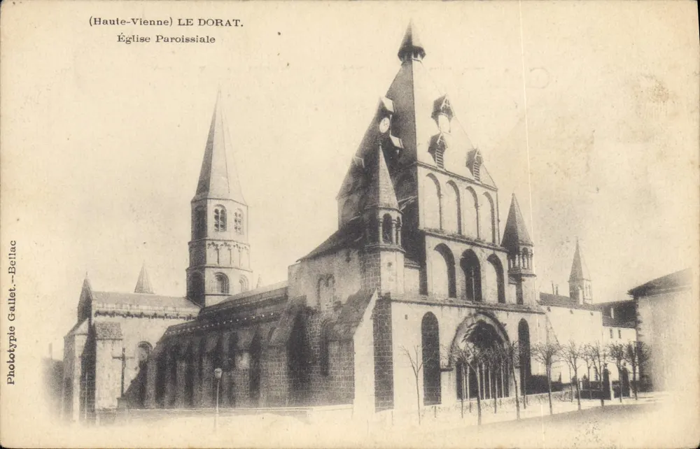 Le Dorat — Pfarrkirche — Phototypie Gallet-Bellac - Vorderseite