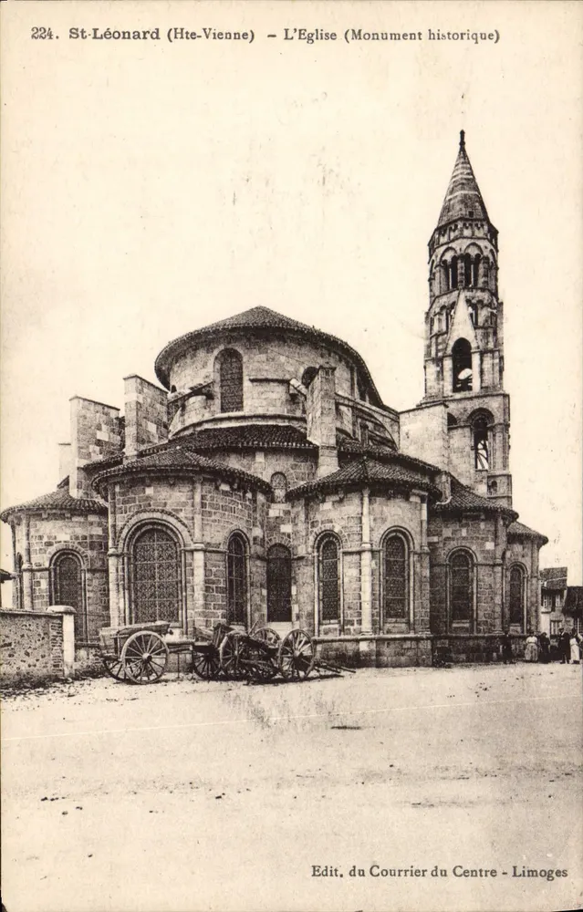 St-Léonard (Hte-Vienne) — De Kerk (Historisch monument) — Edit. du Courrier du Centre - Limoges - Voorkant