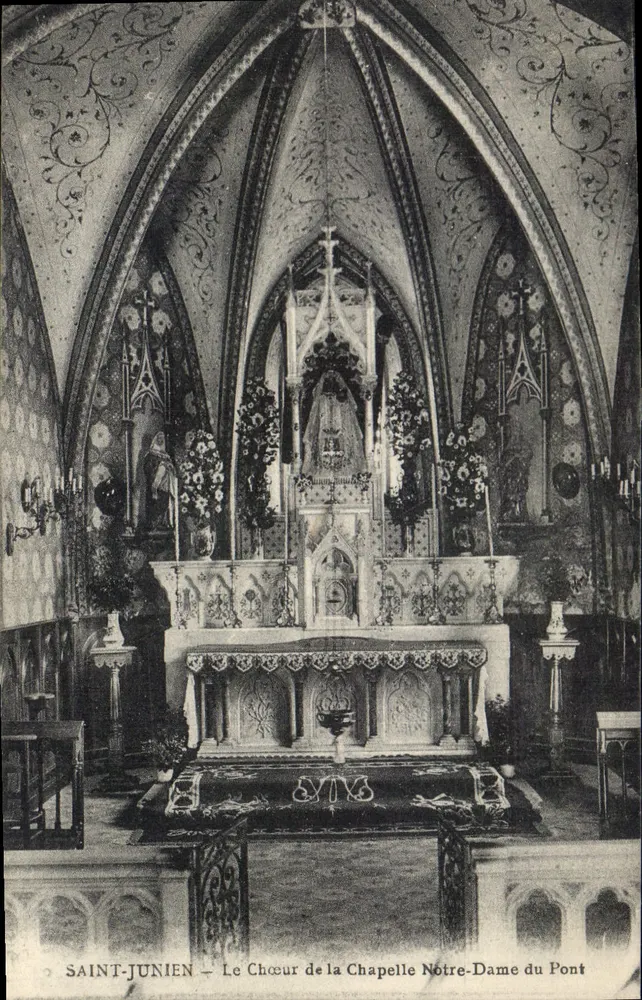 Saint-Junien — Der Chor der Kapelle Notre-Dame du Pont — Verleger unbekannt - Vorderseite