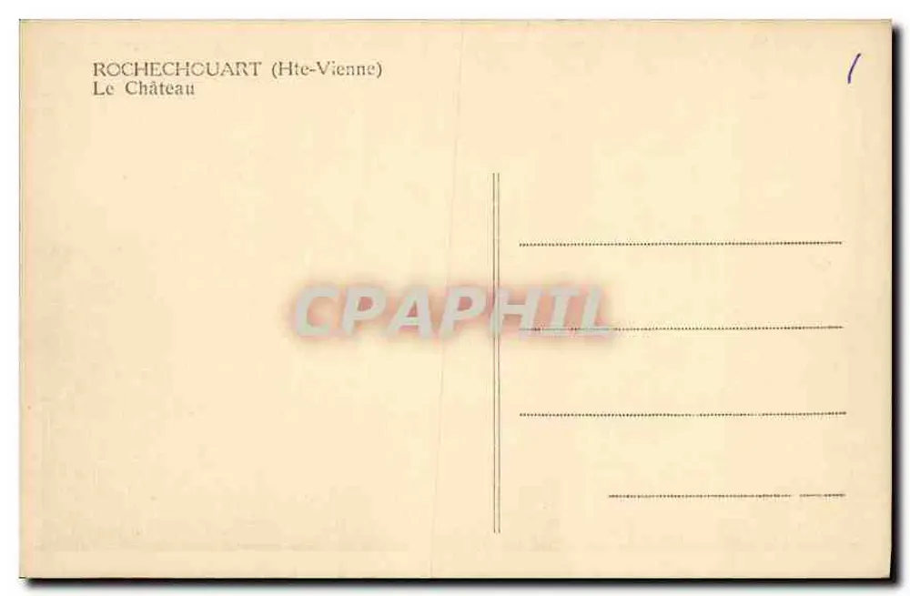 Rochechouart — Il Castello - Verso