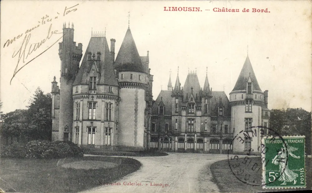 Limousin — Château de Bord — Nouvelles Galeries, Limoges - Frente