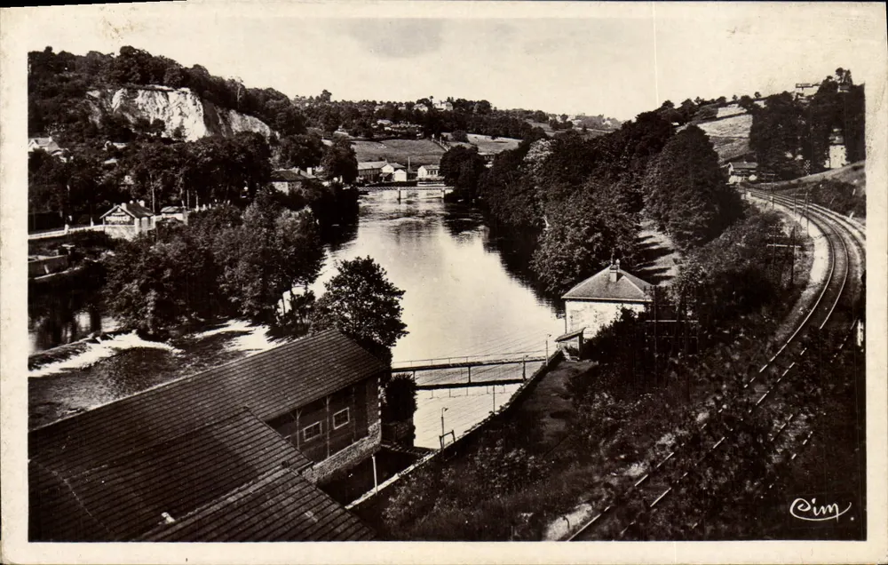 Ansicht von Simoges — am Fluss Vienne — Éditions de Simoges, Nr. 87 - Vorderseite