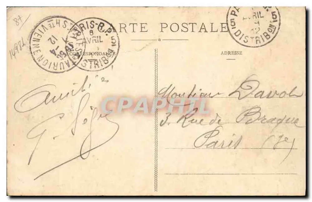 St-PRIEST-TAURION — Tal der Vienne und Blick auf die Fabrik — Verlag: Léon Léonrony - Rückseite