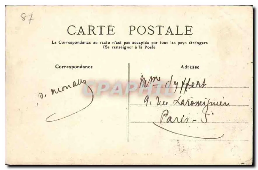 Piquet Central — 543 — editor L.T. - Verso