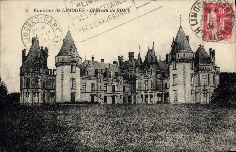 Castelo de Bort — Arredores de Limoges — editor não identificado - Frente