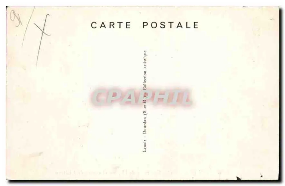 Dourdan (S.-et-O.) — Ensemble de l'Église et entrée du Château — Lenoir - Rückseite