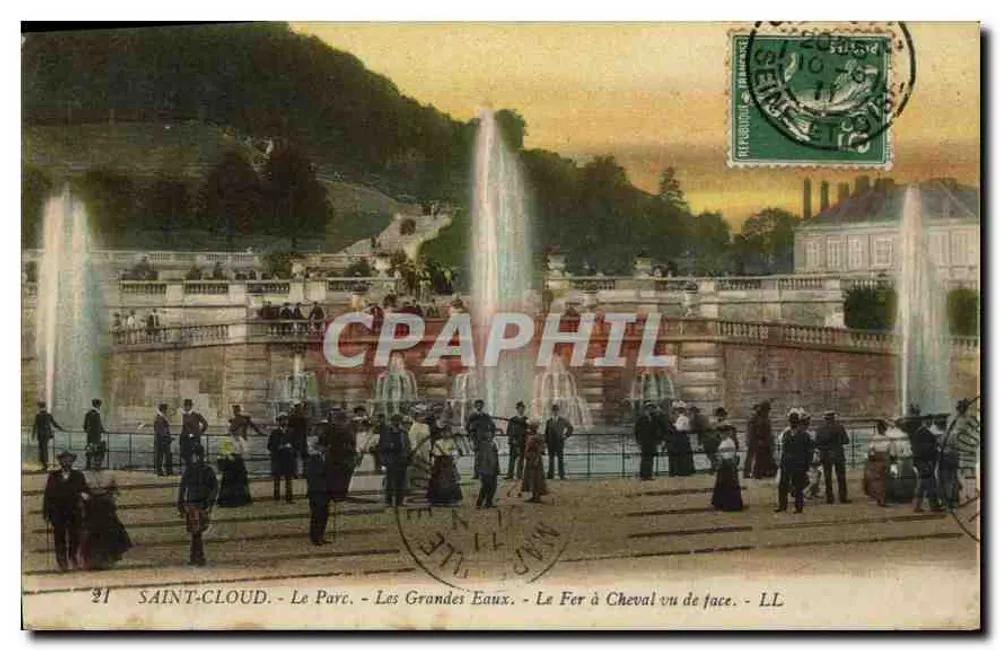 Saint-Cloud - Der Park - Die Großen Wasser - Der Eisenpferd von vorn gesehen - LL - Vorderseite