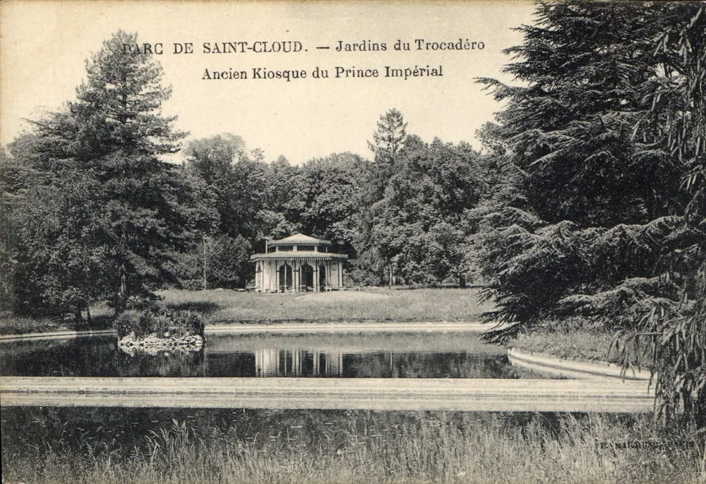 Park von Saint-Cloud — Gärten des Trocadéro — Ehemaliger Kiosk des Kaisers — F. NARDIN, 1907 - Vorderseite