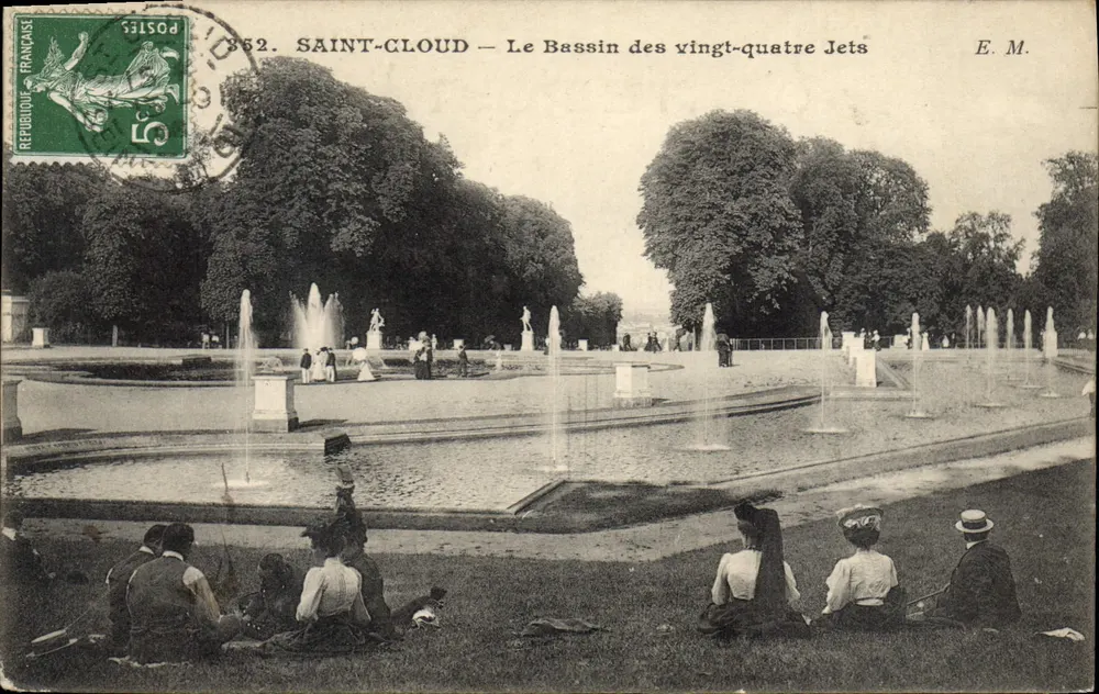 Saint-Cloud — Der Bassin der vierundzwanzig Jets — E.M. n°352 - Vorderseite