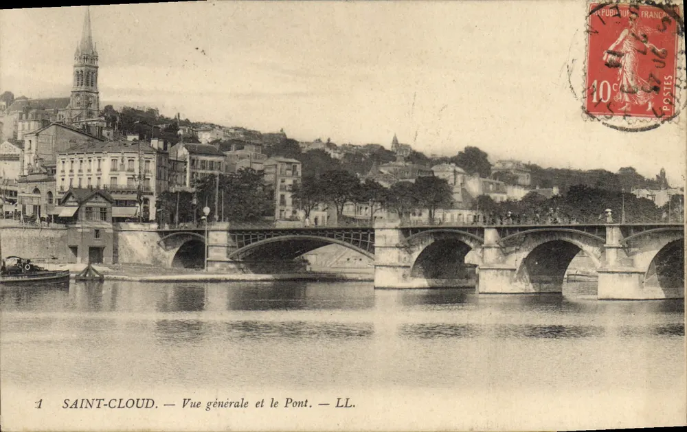 Saint-Cloud — Vista geral e o Ponte — LL. - Frente