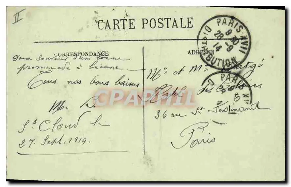 Saint-Cloud — Vista geral e o Ponte — LL. - Verso