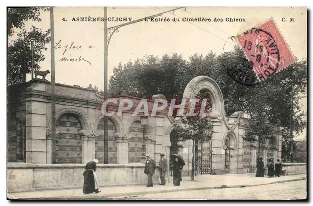 Asnières-Clichy — Eingang zum Tierfriedhof — C.M. n°4 - Vorderseite