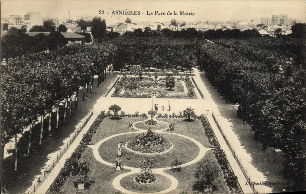 Asnières - Der Stadtpark — L'Abeille, Asnières, Nr. 22 - Vorderseite