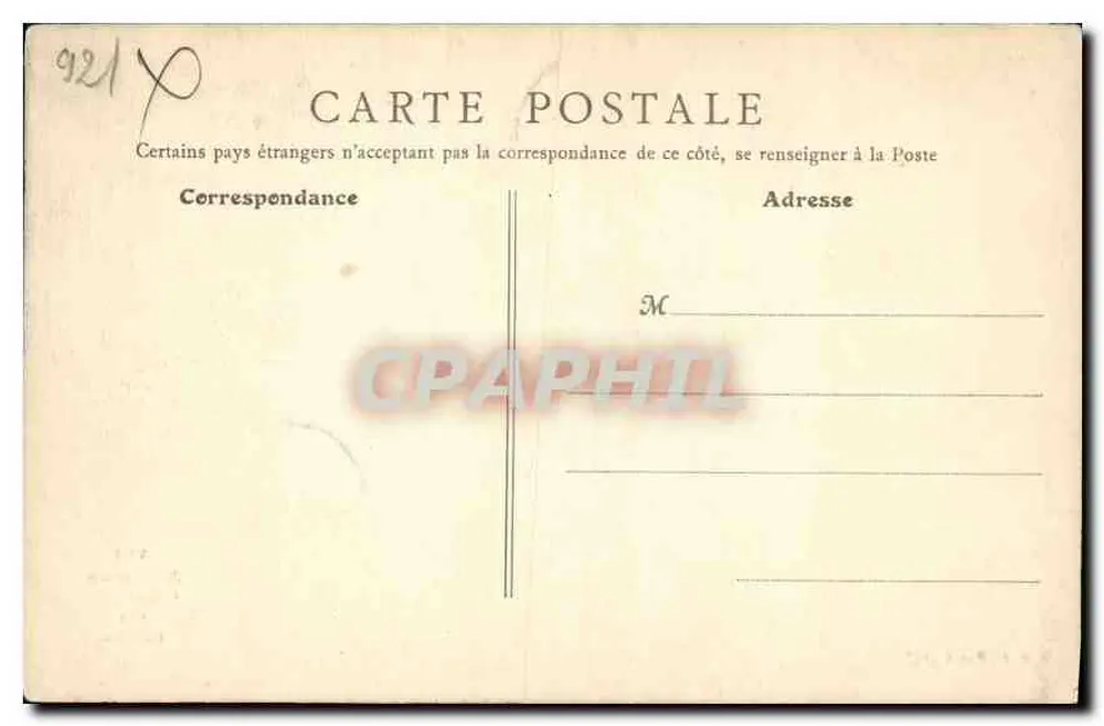 Cimitero dei Cani — Asnières — B. F., Parigi - Verso