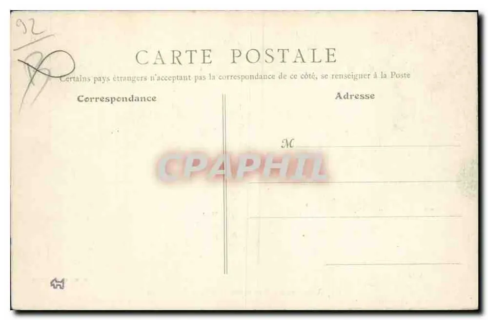 Asnières — Eingang zum Cimetière des Chiens — B. F., Paris, n°24 - Rückseite