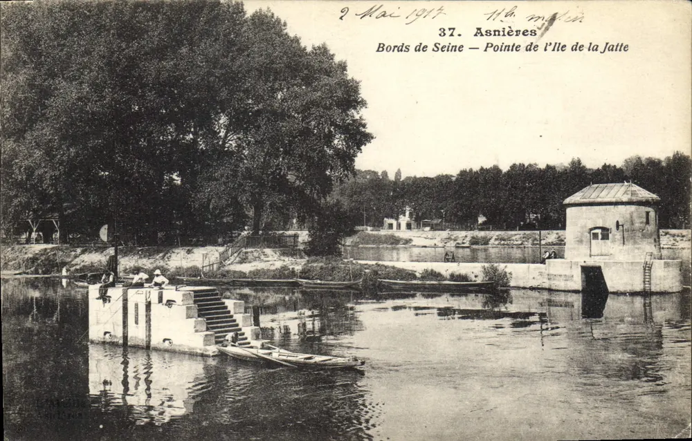 Ufer der Seine — Spitze der Île de la Jatte — Asnières — 37 - Vorderseite