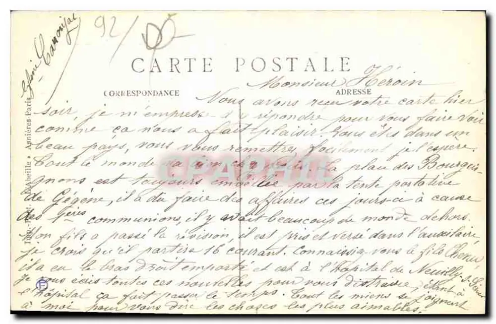 Ufer der Seine — Spitze der Île de la Jatte — Asnières — 37 - Rückseite