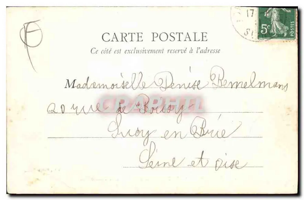 Bois de Vincennes — Restaurant de la Porte Jaune — Verlag: Graphphil - Rückseite