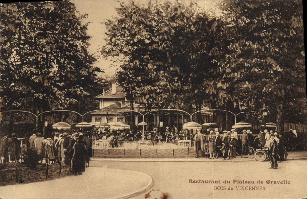 Restaurant du Plateau de Gravelle — Bois de Vincennes — Verlag: Restaurant du Plateau de Gravelle - Vorderseite