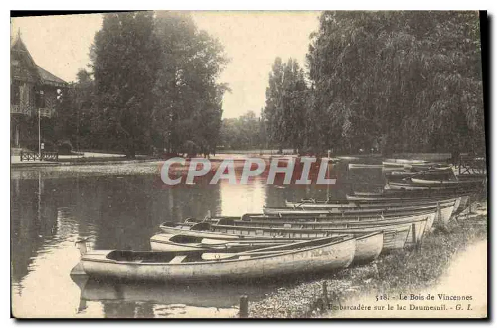 Le Bois de Vincennes — Embarrcadère sur le lac Daumesnil — G. L. n° 518 - Vorderseite