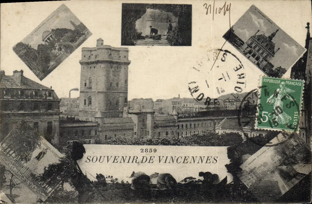 Vincennes — Lembrete de Vincennes — E. Malcuit, fot. edit., Paris, n° 2859 - Frente
