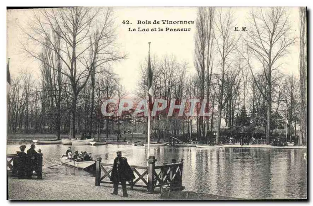 Bois de Vincennes — Der See und der Fährmann — E.M. n°42 - Vorderseite