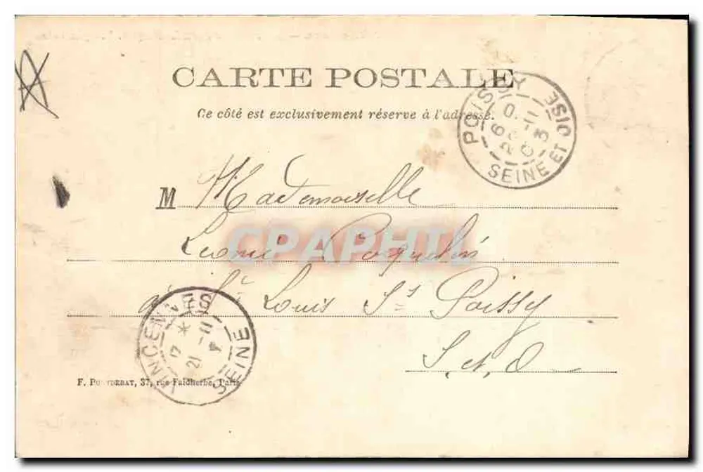 Vincennes — Innenraum des Forts. Der Bergfried. Allgemeiner Blick — F. PONDEBAT, 37, rue Falchier, Paris - Rückseite