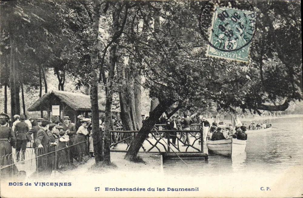 Bois de Vincennes — Embarcadouro do Lago Daumesnil — C.P. n°27 - Frente