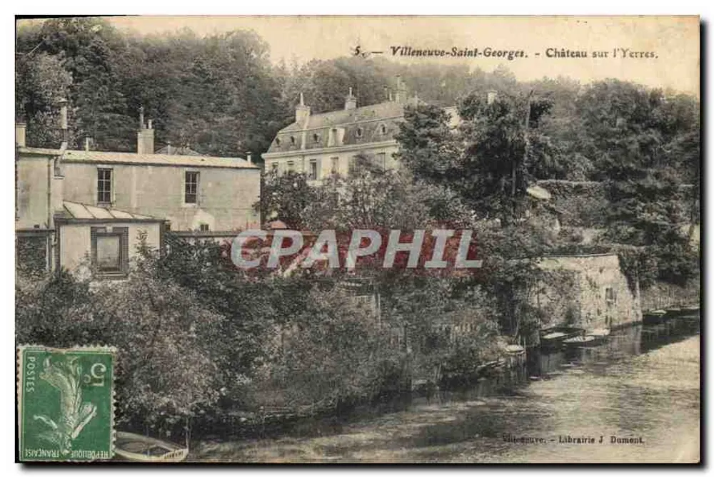 Villeneuve-Saint-Georges — Schloss am Yerres — Labrairie J. Dumont - Vorderseite