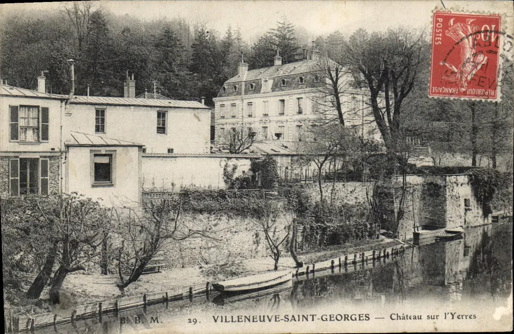 Villeneuve-Saint-Georges — Schloss am Yerres — B.B.M. n°29 - Vorderseite