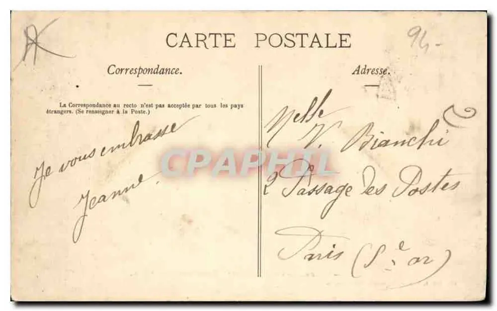 Villeneuve-Saint-Georges — Panorama hacia Ablon — Imp. Lib. J. Dumont - Reverso