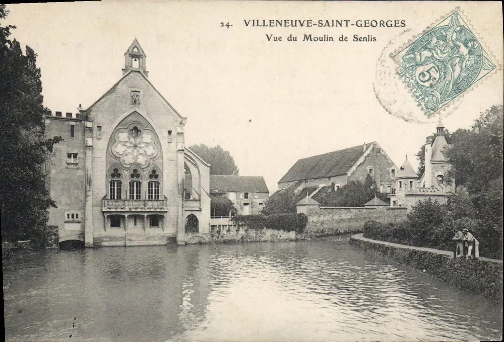 Villeneuve-Saint-Georges — Blick auf das Moulin de Senlis — unbekannter Verlag, n° 24 - Vorderseite