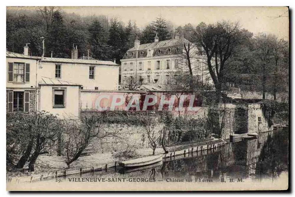 Villeneuve-Saint-Georges — Schloss am Yerres — E. B. M. - Vorderseite