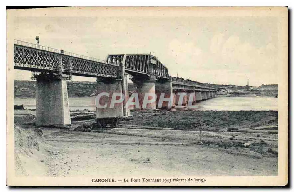 Caronte — O Ponte Tornante (943 metros de comprimento) — A. Tardy, Photo-Edit, 42, Quai du Port, Marselha - Frente