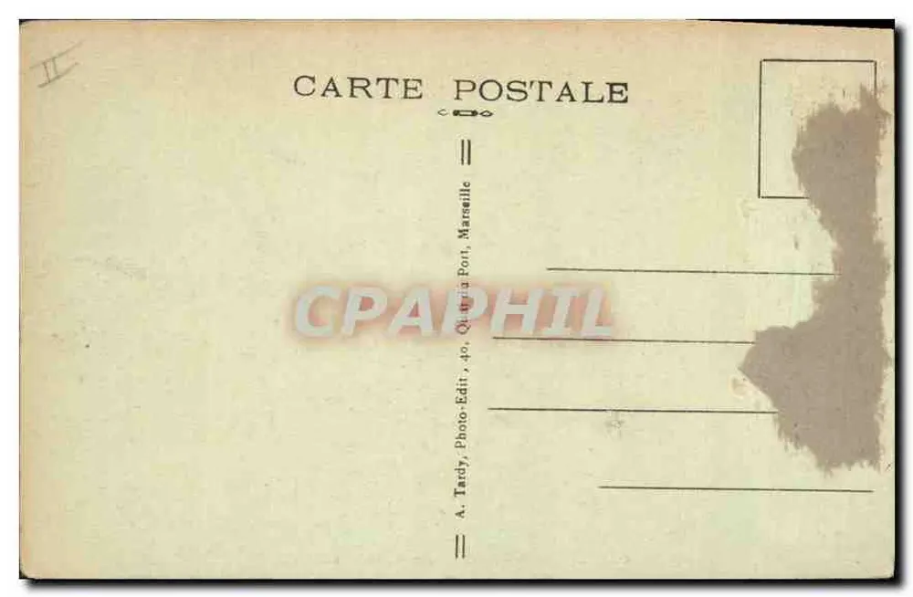 Caronte — O Ponte Tornante (943 metros de comprimento) — A. Tardy, Photo-Edit, 42, Quai du Port, Marselha - Verso
