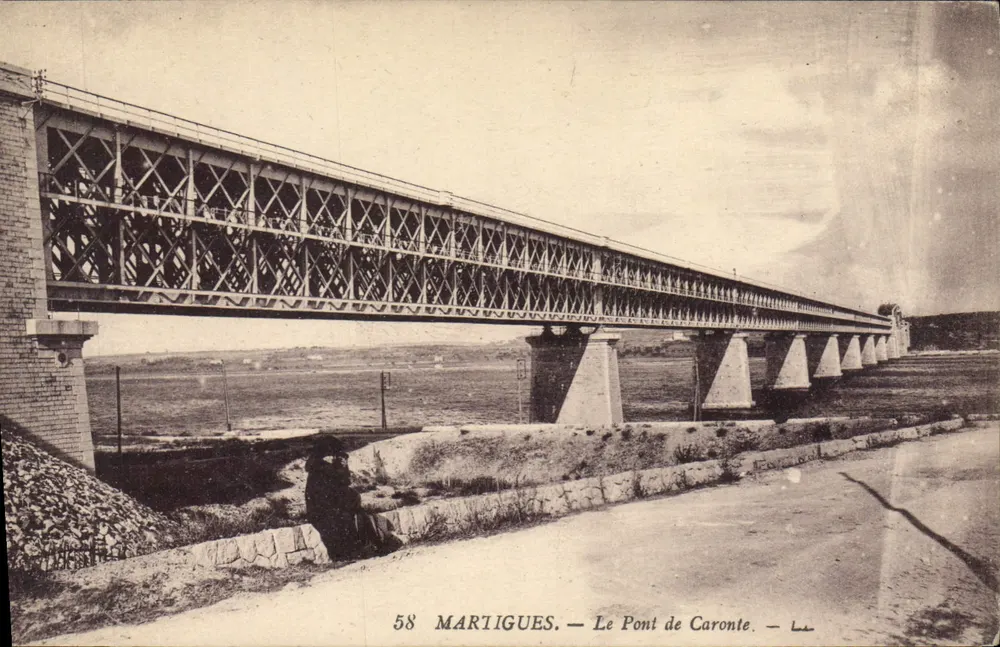 Martigues — O Ponte de Caronte — Editor Curie Postale, n° 58 - Frente