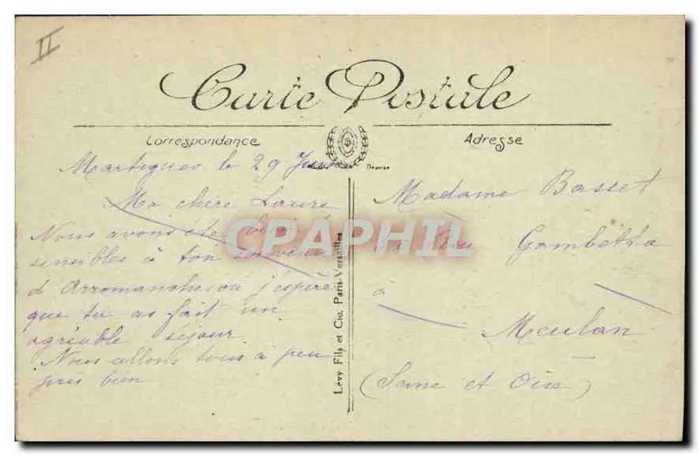 Martigues — O Ponte de Caronte — Editor Curie Postale, n° 58 - Verso