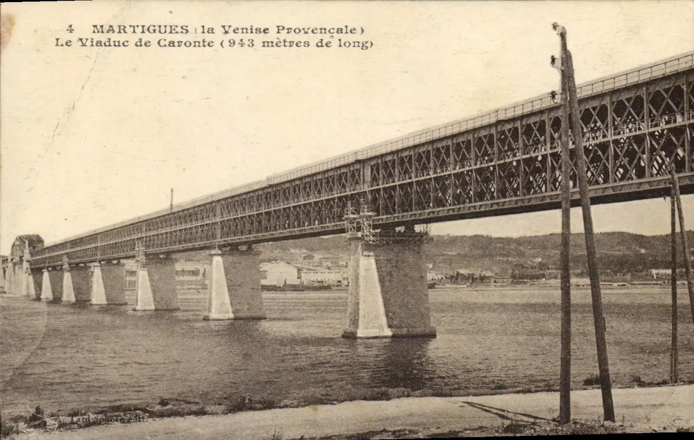 Martigues (la Venise Provençale) — Der Viadukt Caronte (943 Meter lang) — Ansichtskarte - Vorderseite